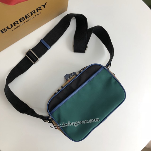 Burberry專門店新款Vintage復古格紋斜背包 巴寶莉肩背相機包男包 yxb1481